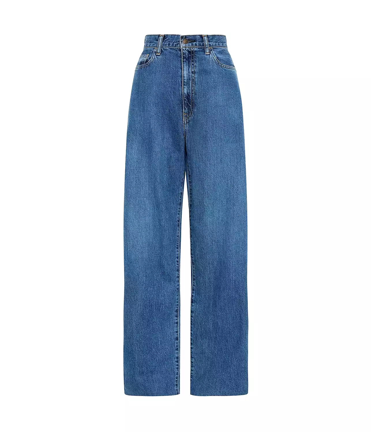 HIGH RISE STRAIGHT LEG JEAN- CLASSIC WASH