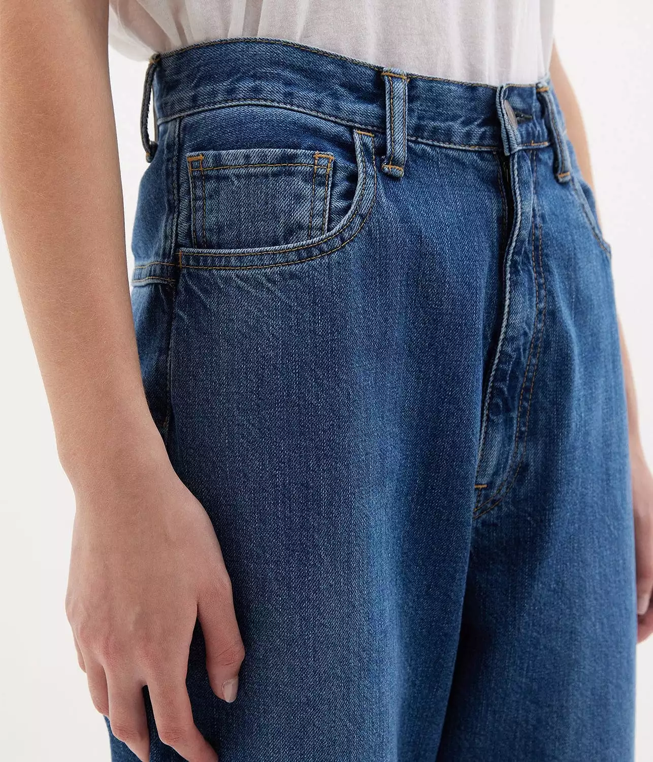 HIGH RISE STRAIGHT LEG JEAN- CLASSIC WASH