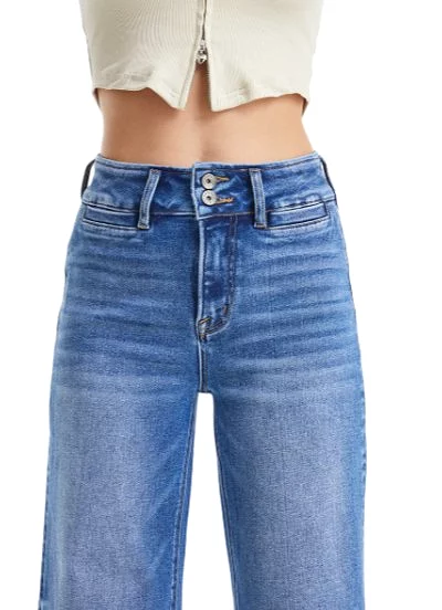 High Rise Wide Leg Jean