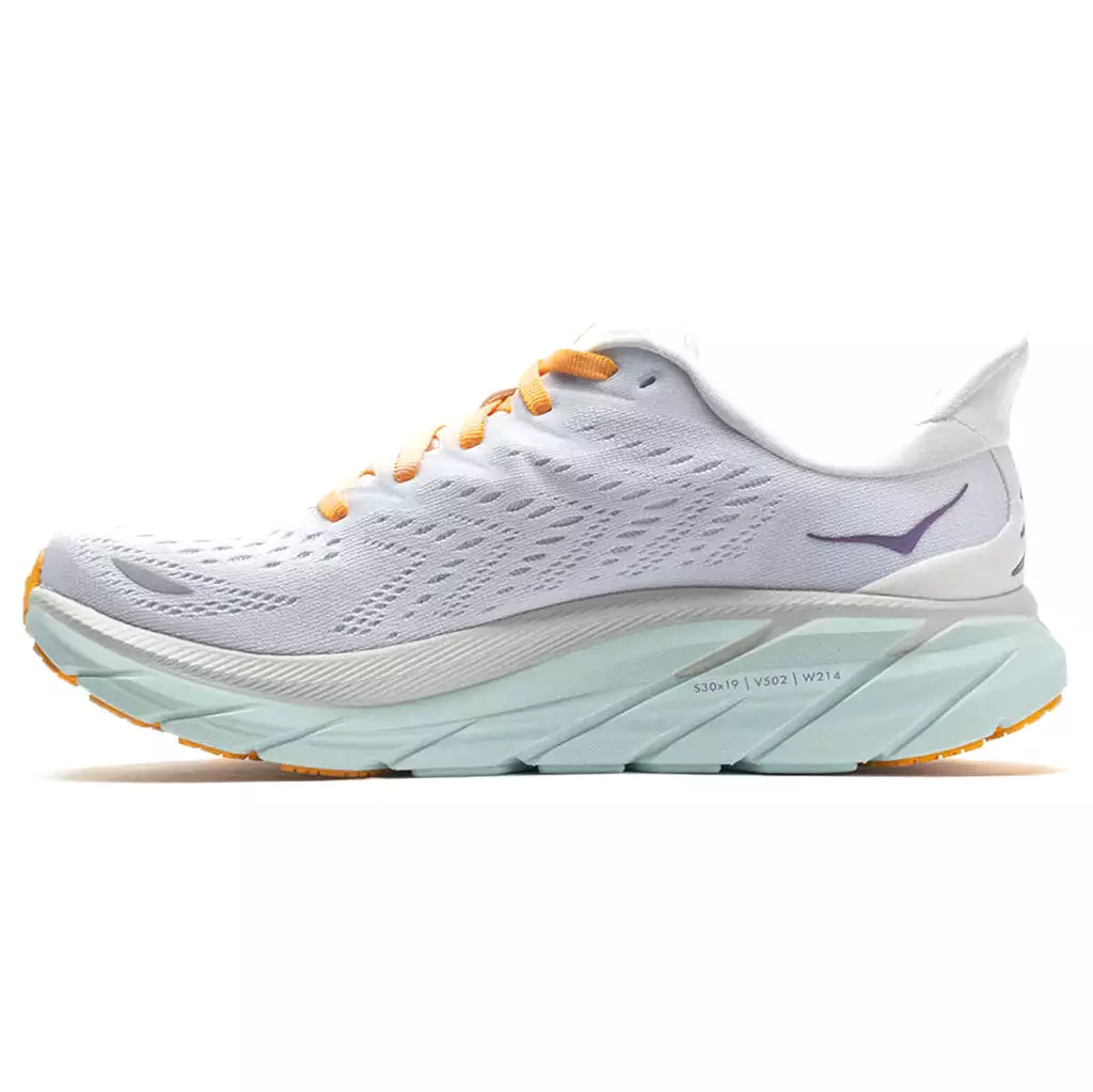 Hoka One One Womens Trainers Clifton 8 Casual Lace-Up Low-Top Running Mesh - UK 5