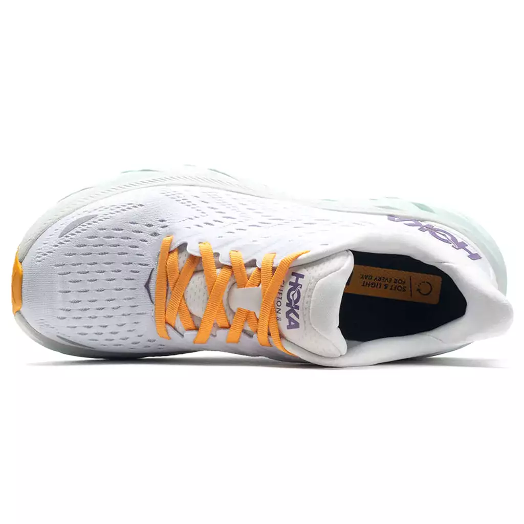 Hoka One One Womens Trainers Clifton 8 Casual Lace-Up Low-Top Running Mesh - UK 5