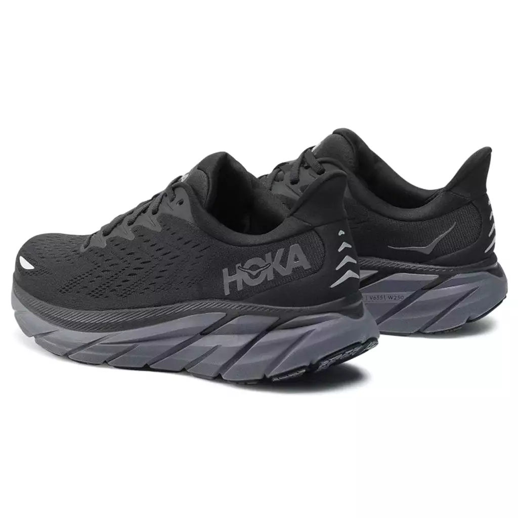 Hoka One One Womens Trainers Clifton 8 Lace-Up Low-Top Running Textile - UK 5.5