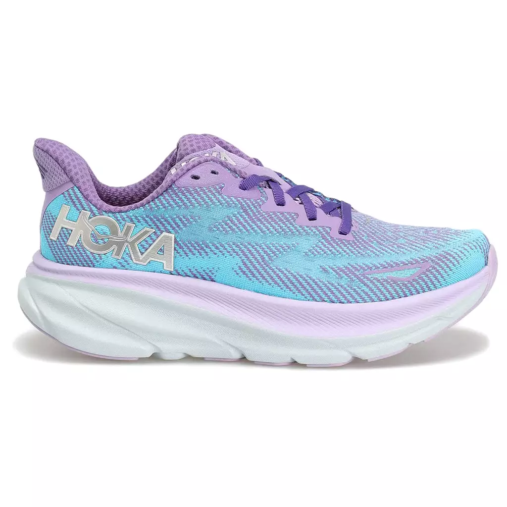 Hoka One One Womens Trainers Clifton 9 Casual Lace-Up Low-Top Textile - UK 7.5