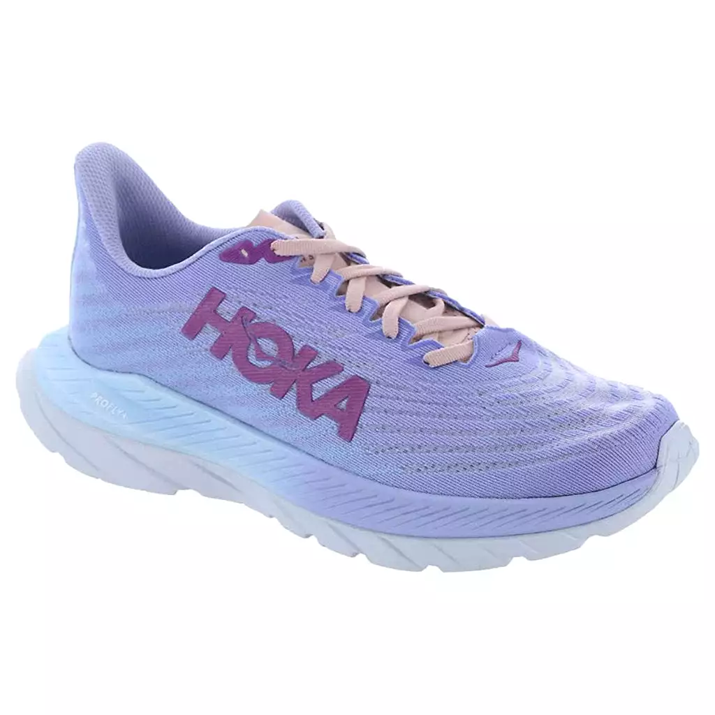 Hoka One One Womens Trainers Mach 5 Lace-Up Low-Top Running Textile - UK 7