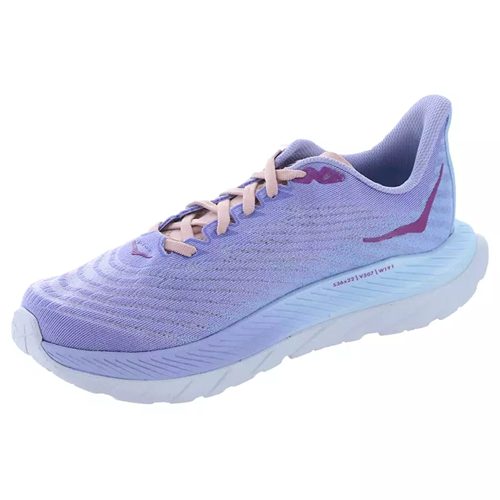 Hoka One One Womens Trainers Mach 5 Lace-Up Low-Top Running Textile - UK 7