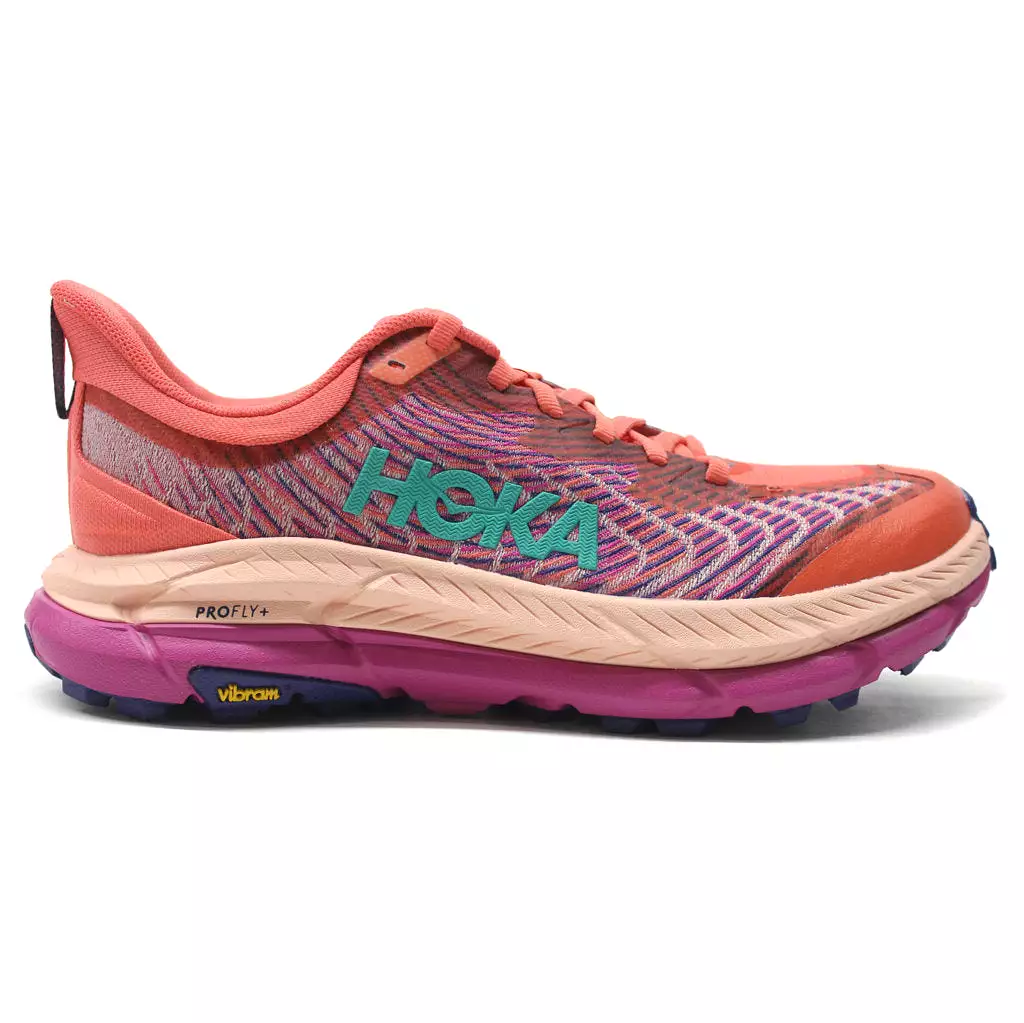 Hoka One One Womens Trainers Mafate Speed 4 Lace-Up Low-Top Textile Synthetic - UK 5.5