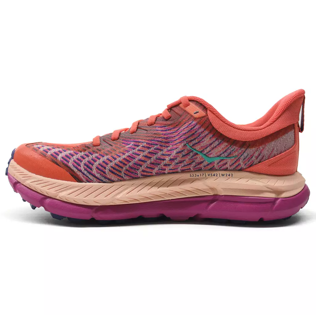 Hoka One One Womens Trainers Mafate Speed 4 Lace-Up Low-Top Textile Synthetic - UK 5.5