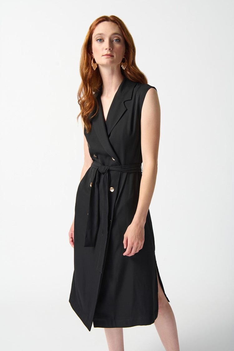 Joseph Ribkoff Woven Sleeveless Wrap Dress - 242075