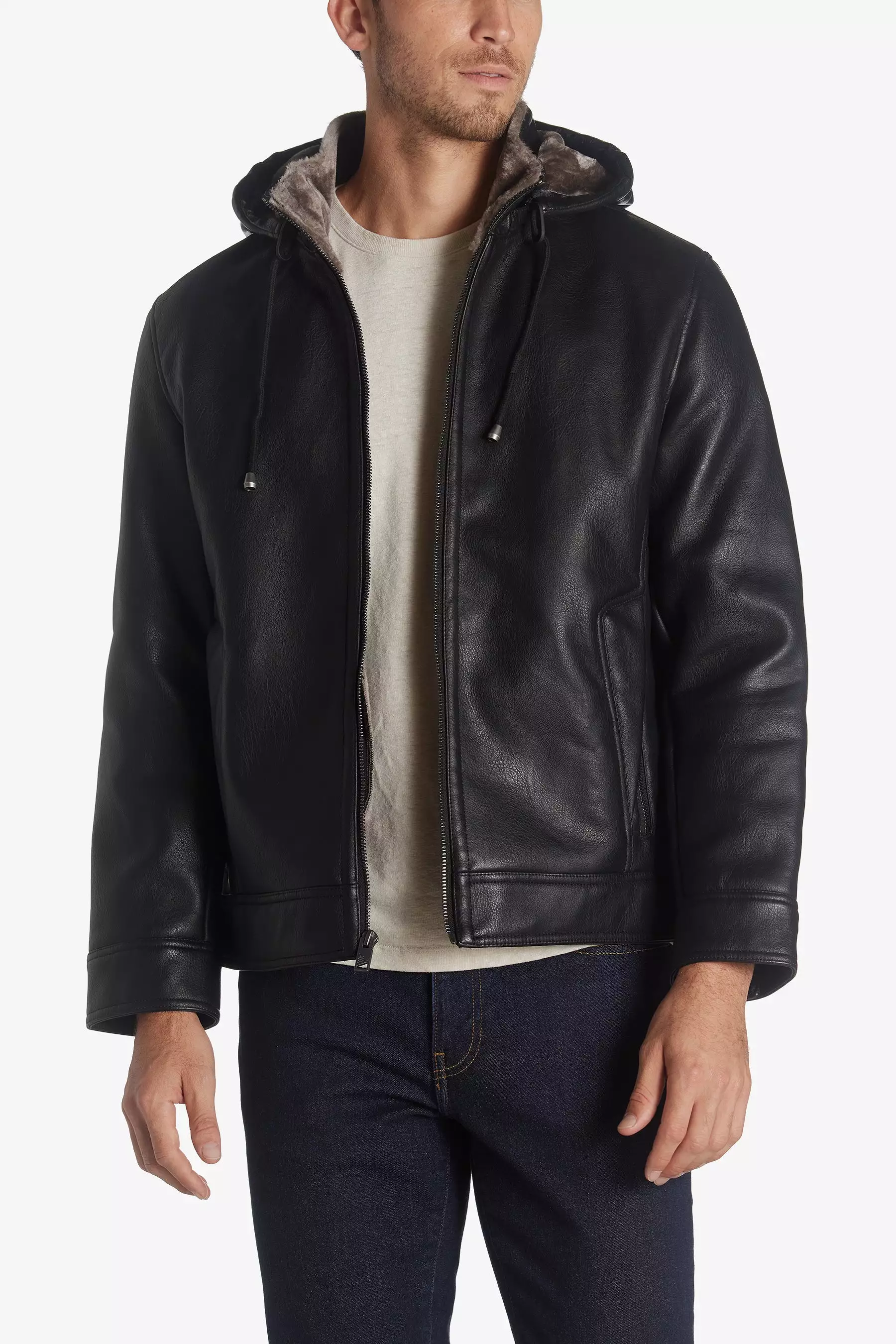 Jutland Faux Shearling Bomber Jacket