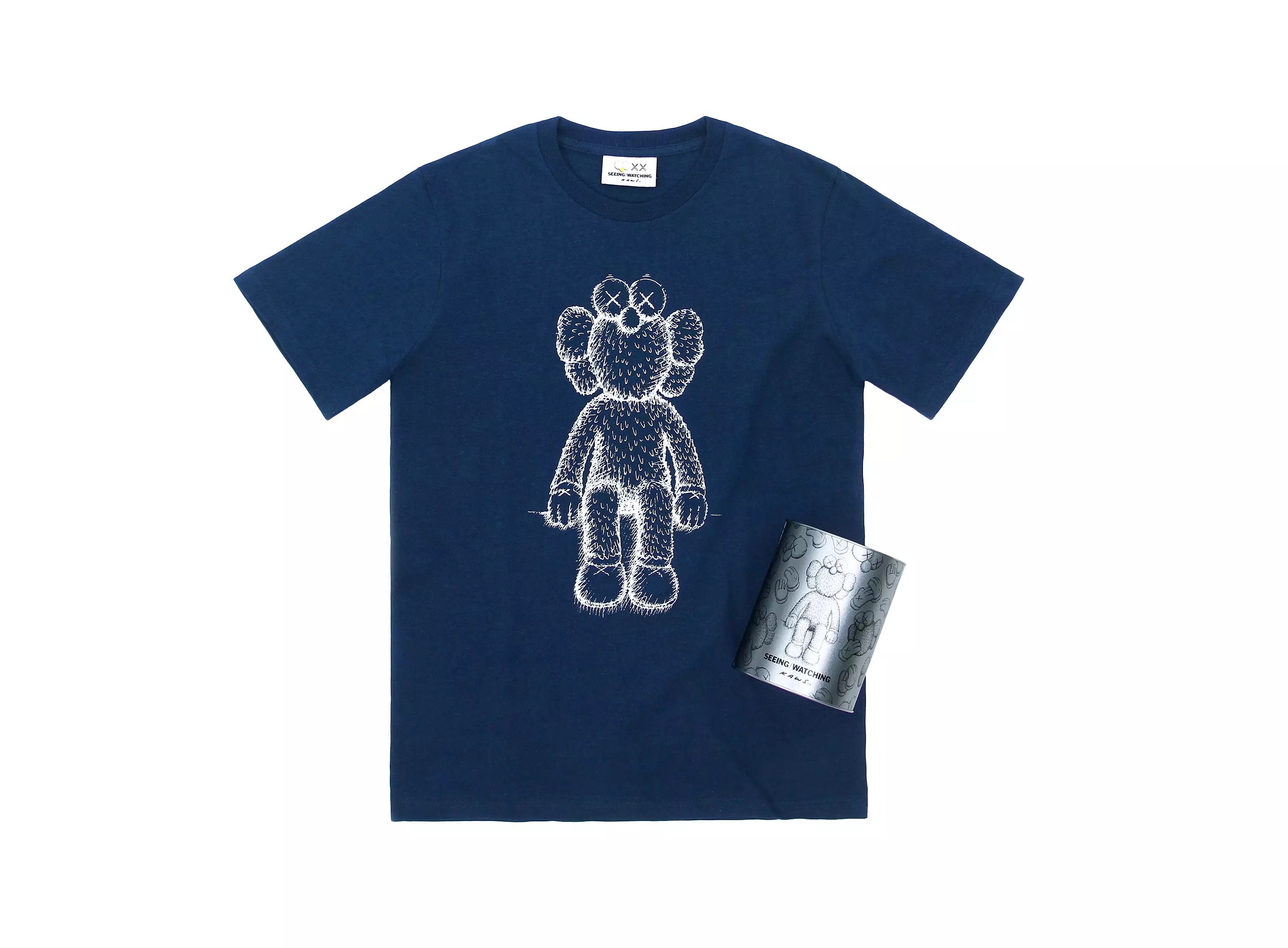 KAWS Seeing/Watching BFF Canned Tee Men's Navy