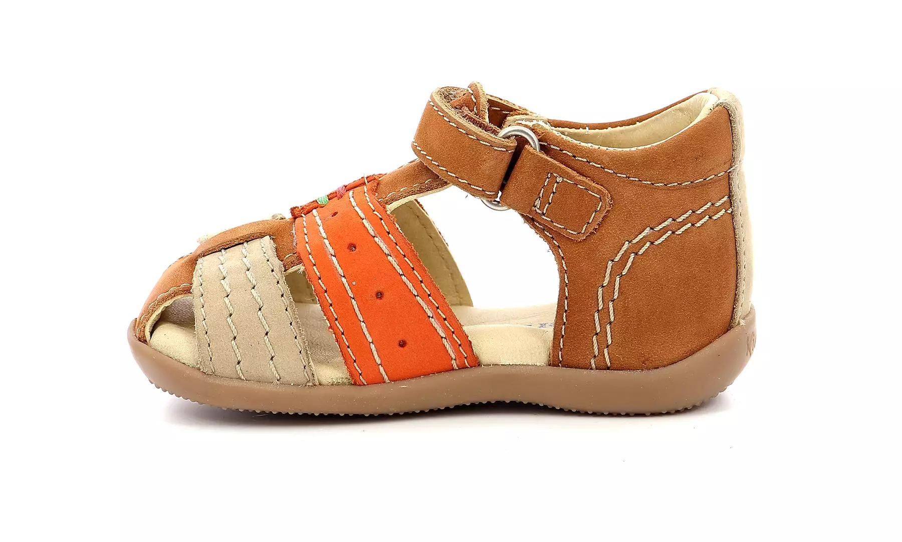 KICKERS BIGBAZAR camel & orange Sandales Nu Pieds