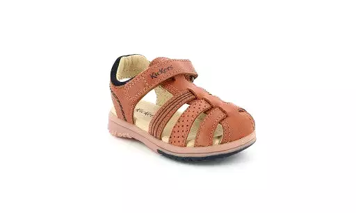 KICKERS PLATINIUM camel Sandales Nu Pieds