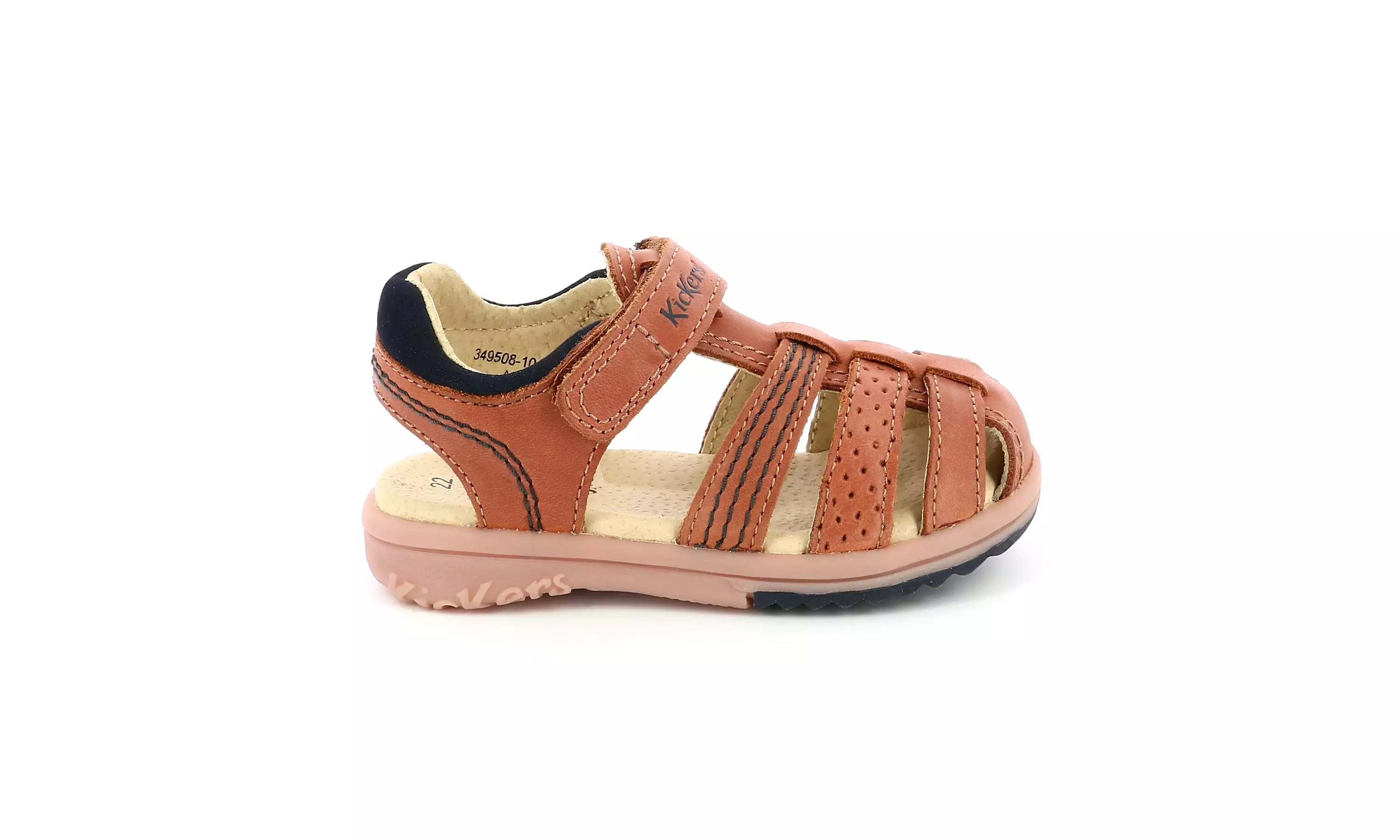 KICKERS PLATINIUM camel Sandales Nu Pieds