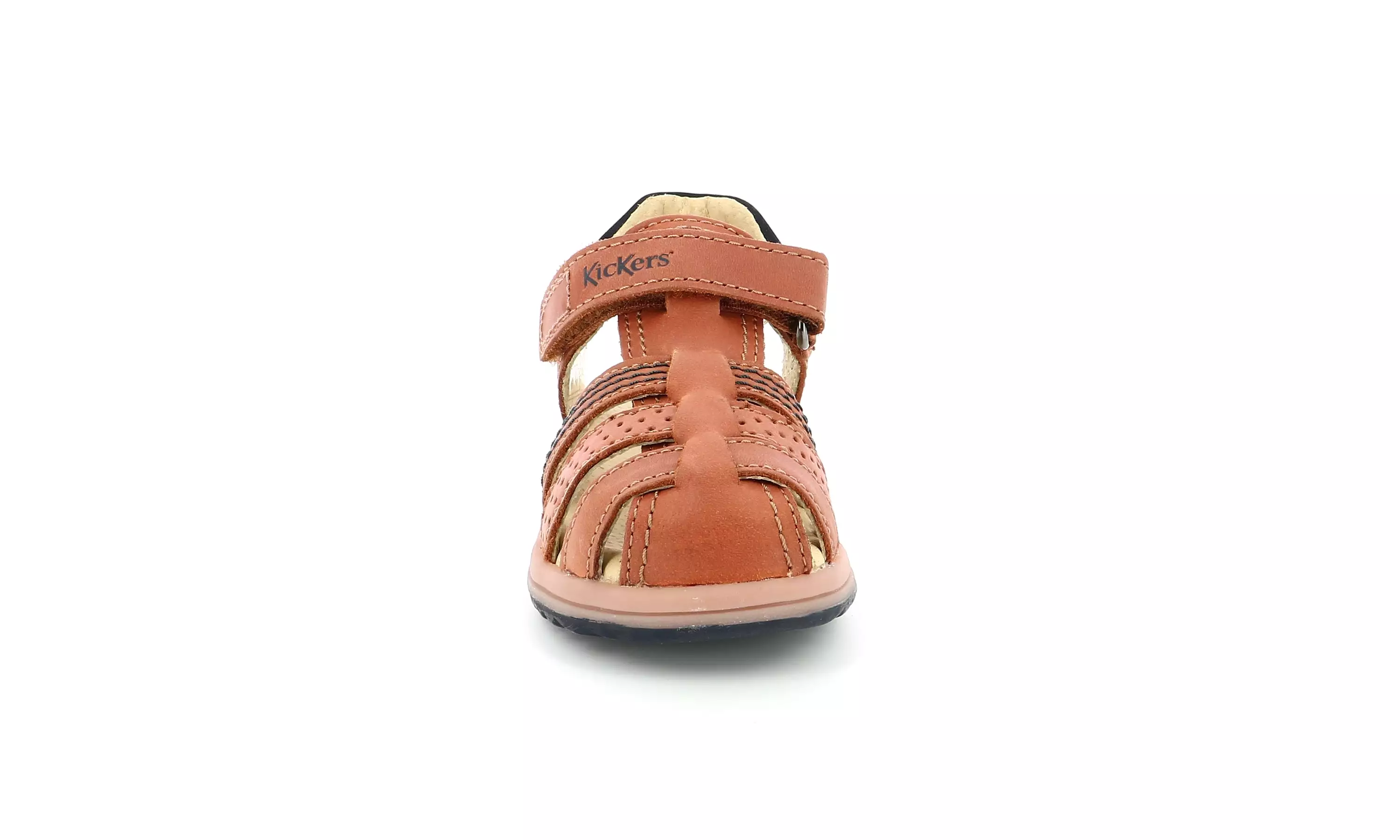 KICKERS PLATINIUM camel Sandales Nu Pieds