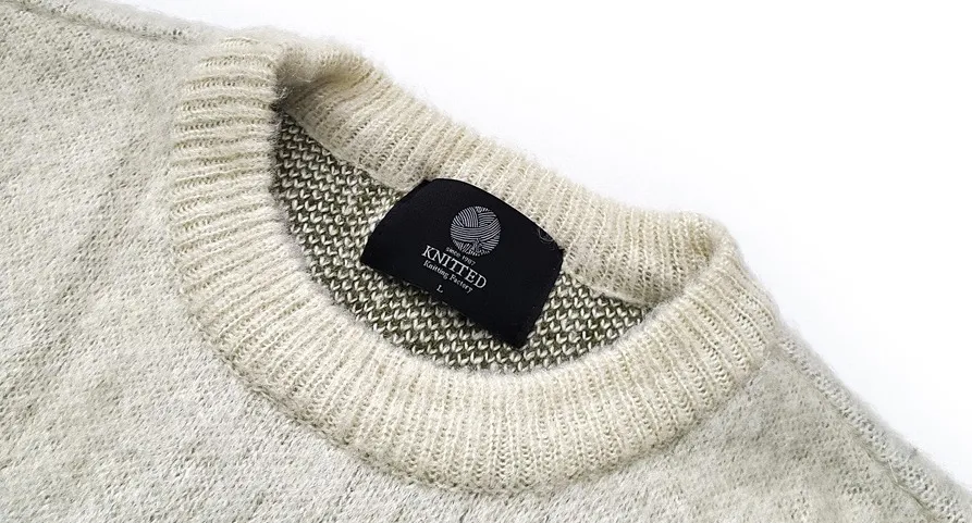 KNITTED  |Argile Unisex Blended Fabrics Street Style U-Neck