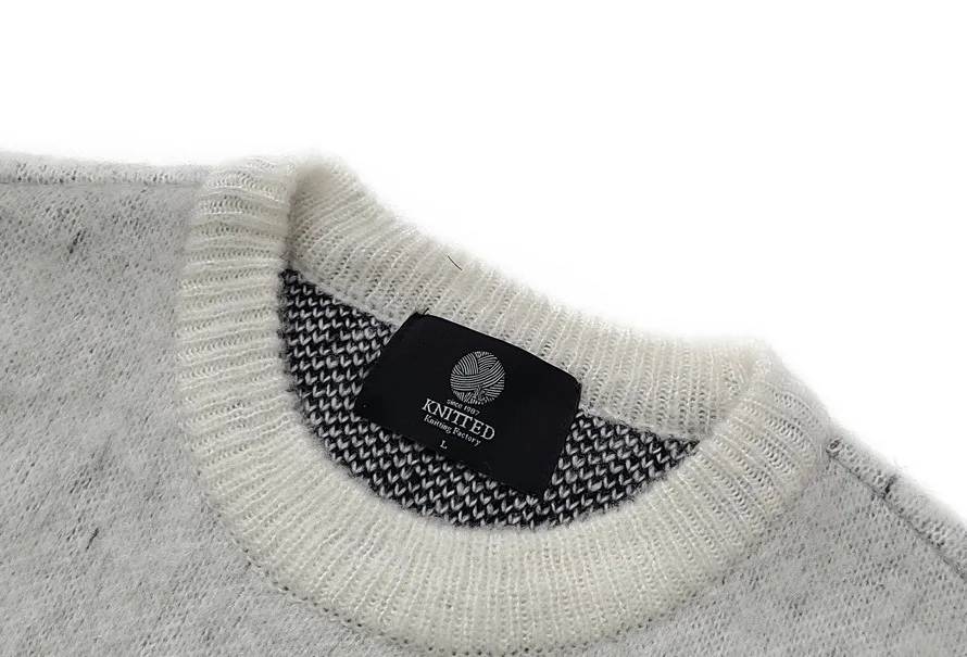 KNITTED  |Argile Unisex Blended Fabrics Street Style U-Neck