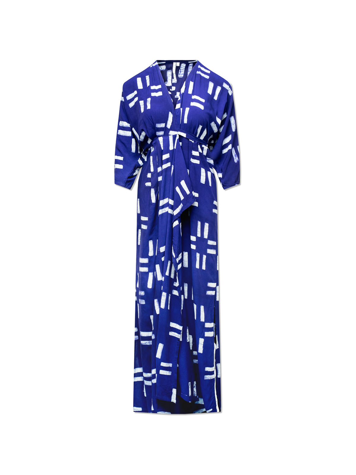 Letsa Wrap Dress in Middle Path