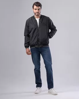 LIGHTWEIGHT BOMBER JACKET - BLACK