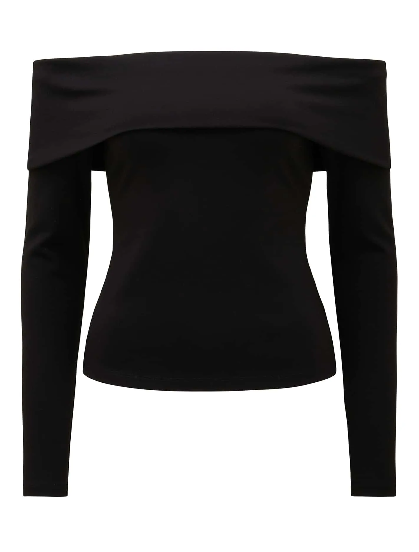 Louise Long Sleeve Stretch Bardot Top