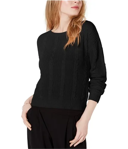 Maison Jules Womens Bow-Back Knit Sweater