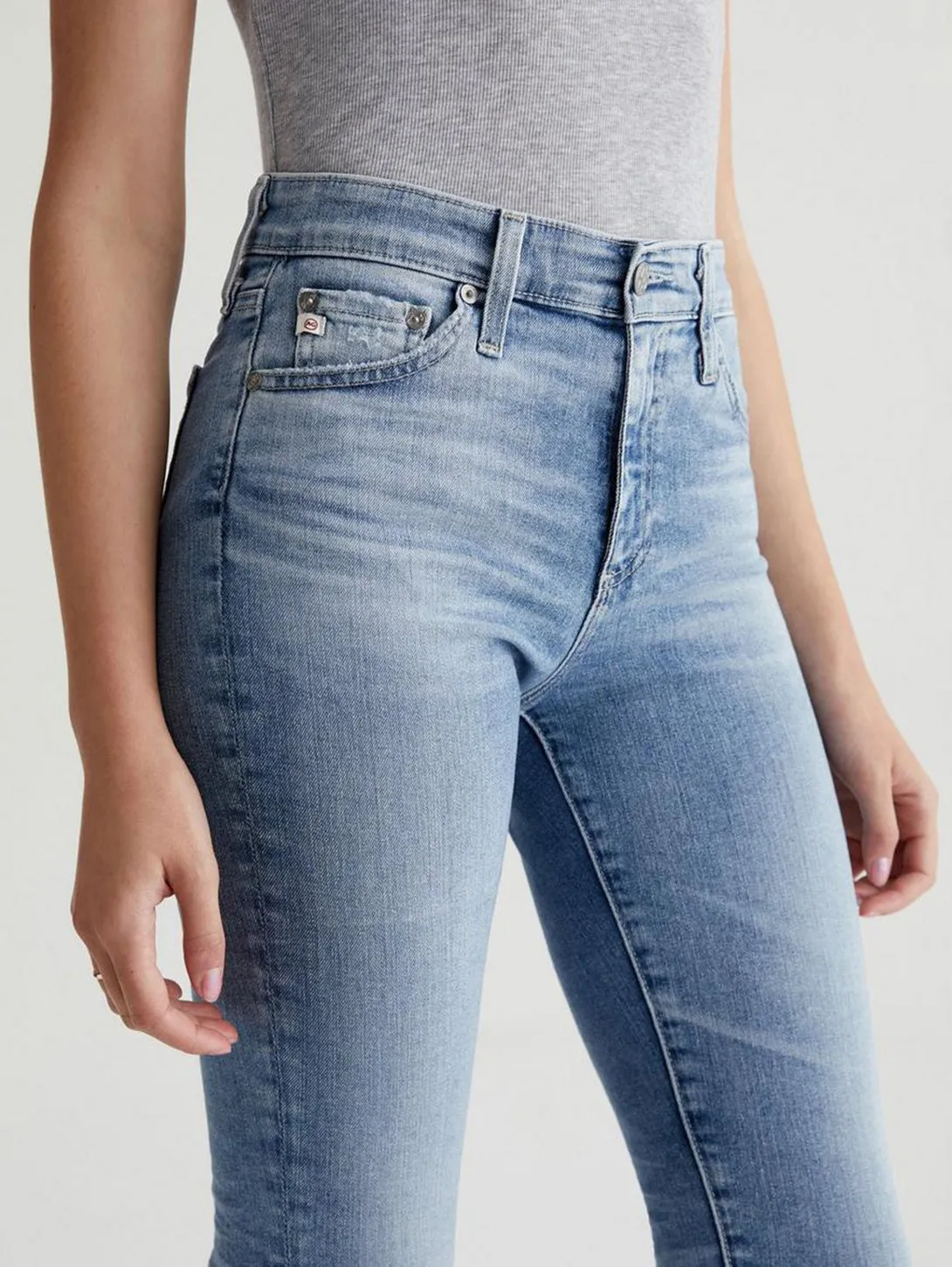 Mari High Rise Crop Straight Jean - 20 Yr Undertow