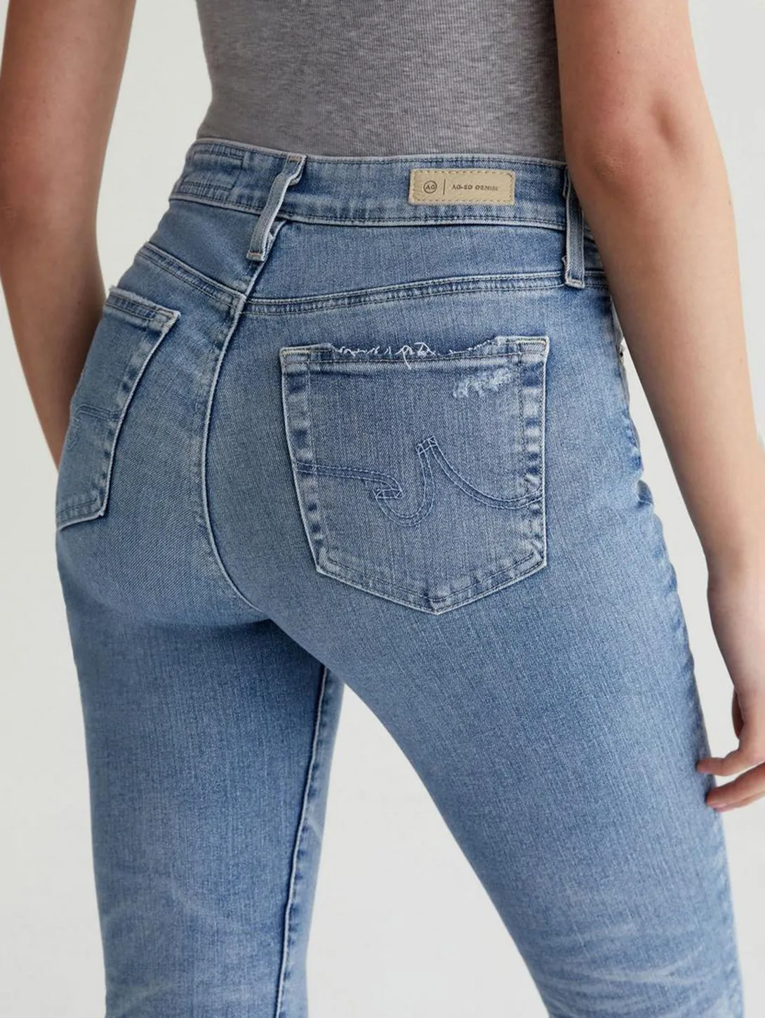 Mari High Rise Crop Straight Jean - 20 Yr Undertow