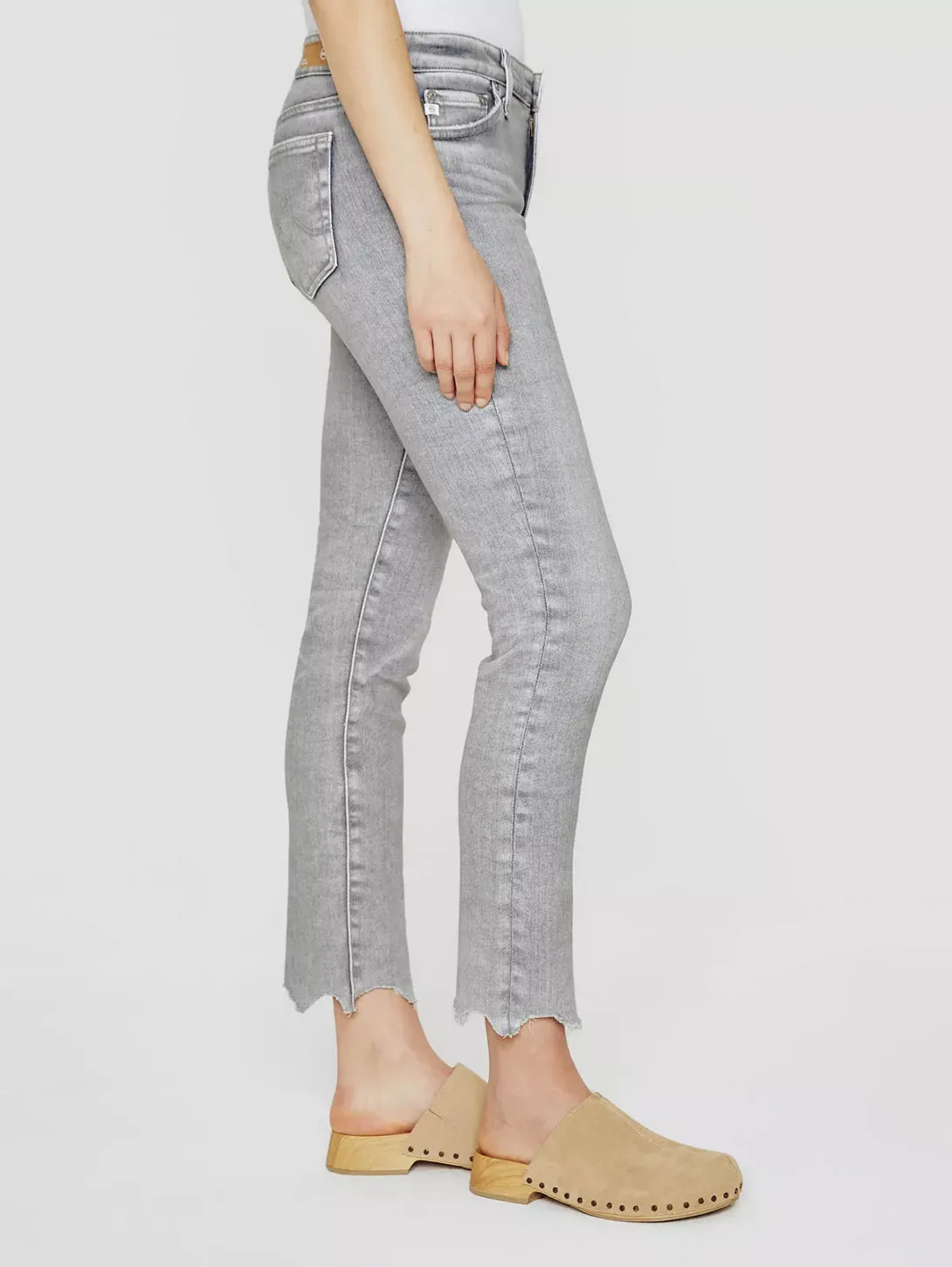 Mari High Rise Crop Straight Jean - 22 Yr Cast Shadow