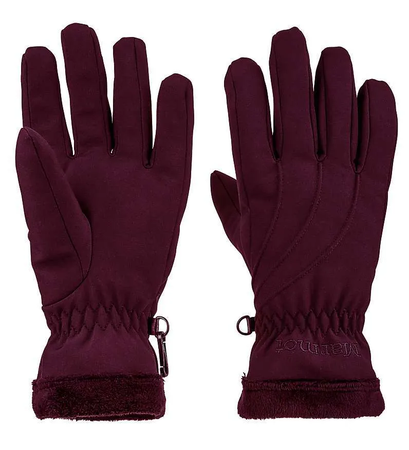 Marmot Women’s Fuzzy Wuzzy Glove #14790 Dark Purple Pourpre Fonce