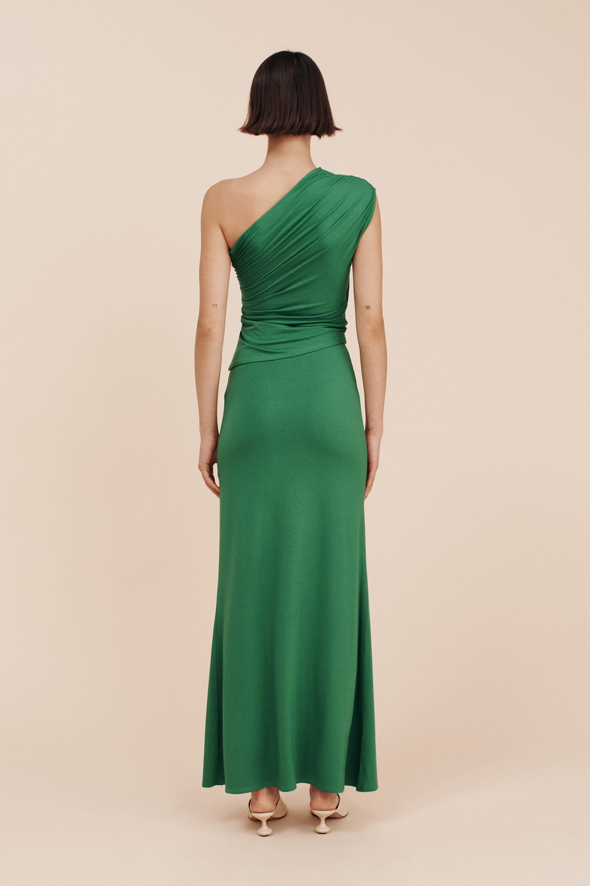 MASON ONE SHOULDER TOP - EMERALD