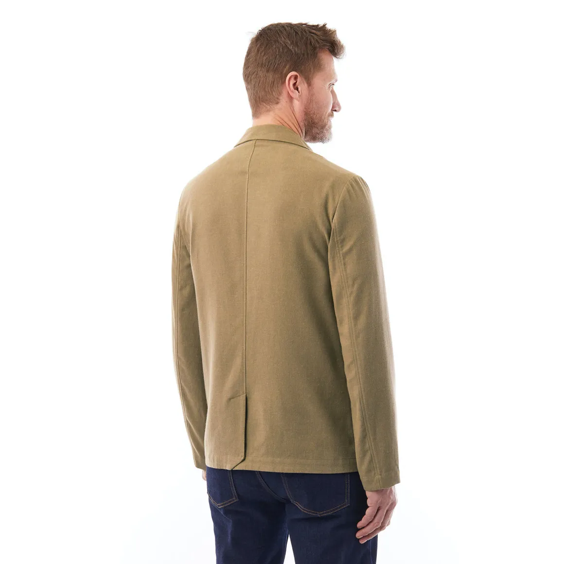 Men's Porto Linen Jacket Stone