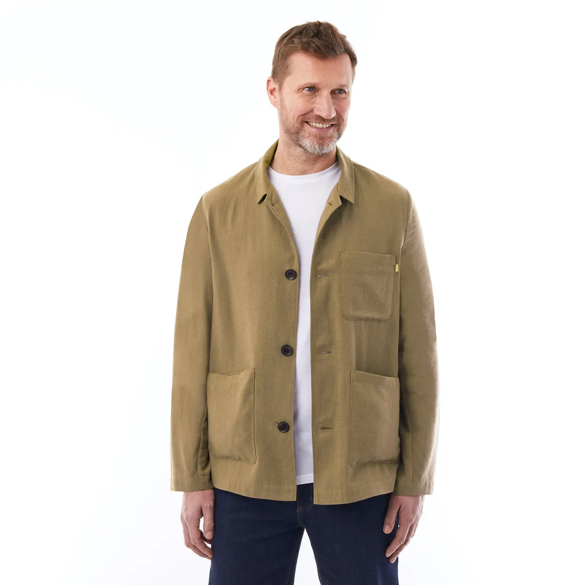 Men's Porto Linen Jacket Stone