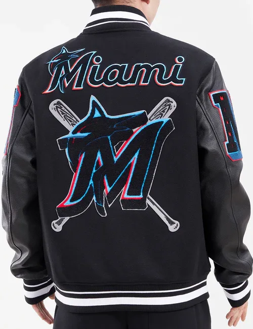 Miami Marlins Retro Varsity Jacket - William Jacket