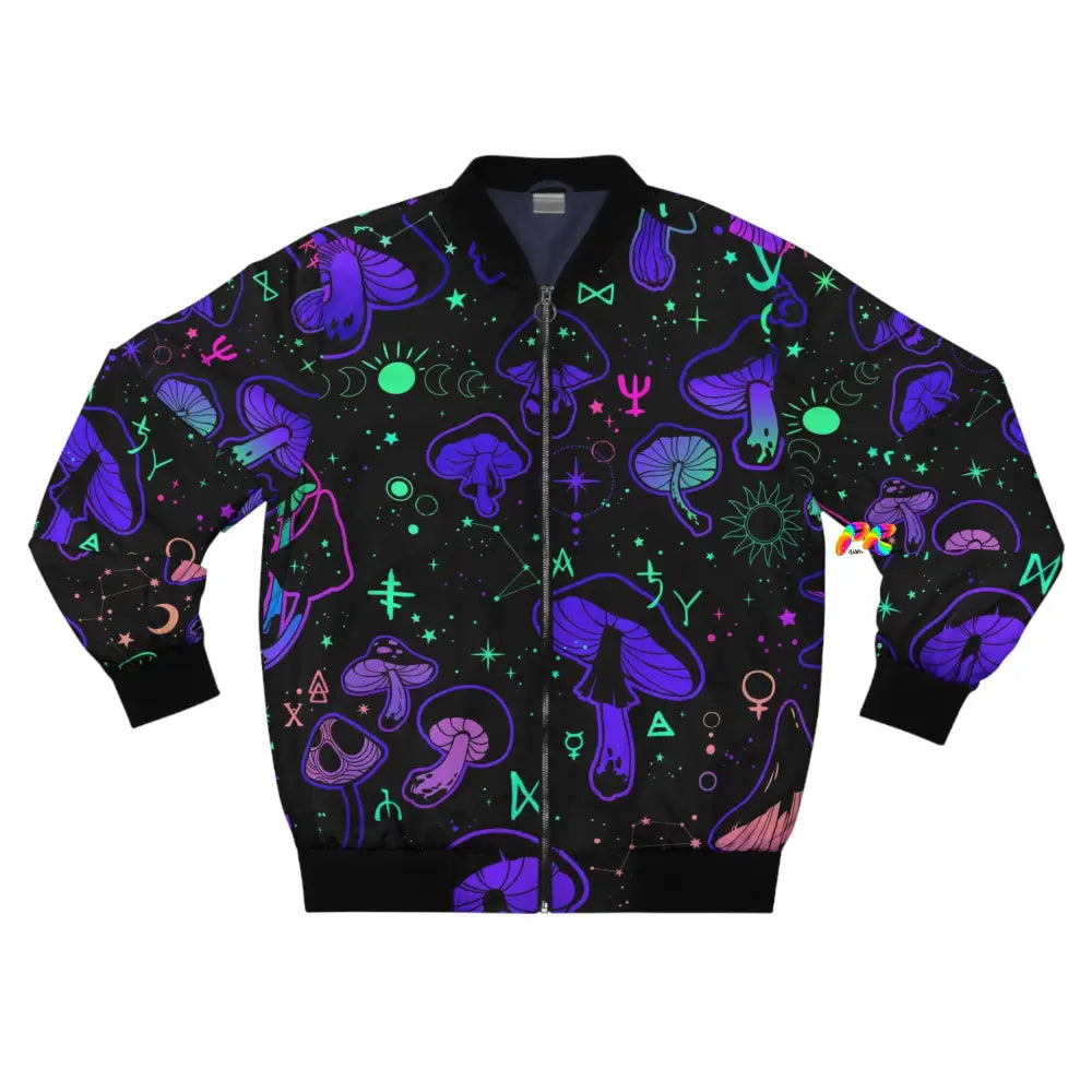 Mushroom Cult Men's Rave Bomber Jacket