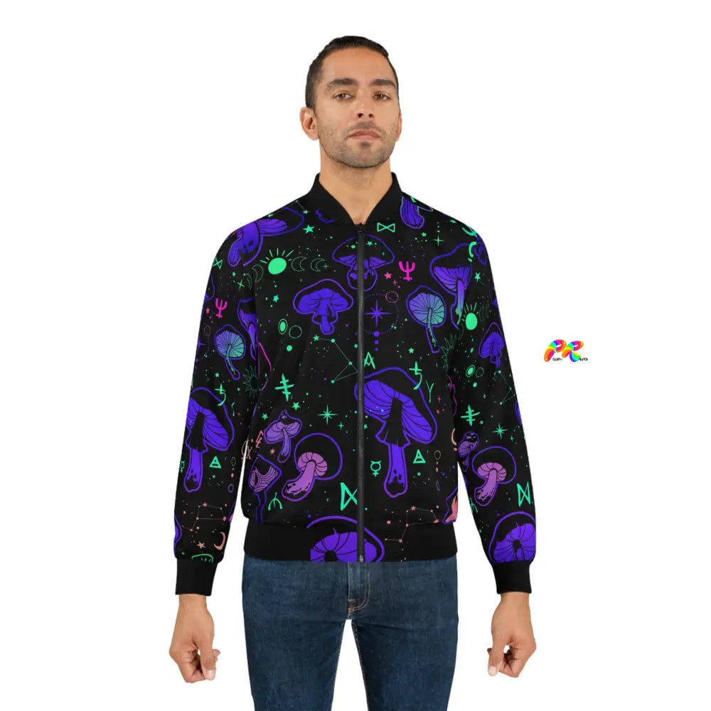 Mushroom Cult Men's Rave Bomber Jacket