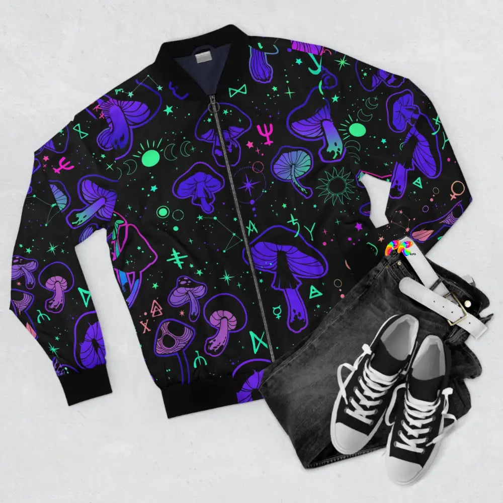 Mushroom Cult Men's Rave Bomber Jacket