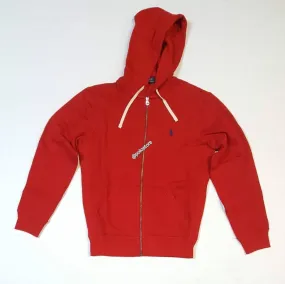 Nwt Polo Ralph Lauren Red Small Pony Zip Up Hoodie