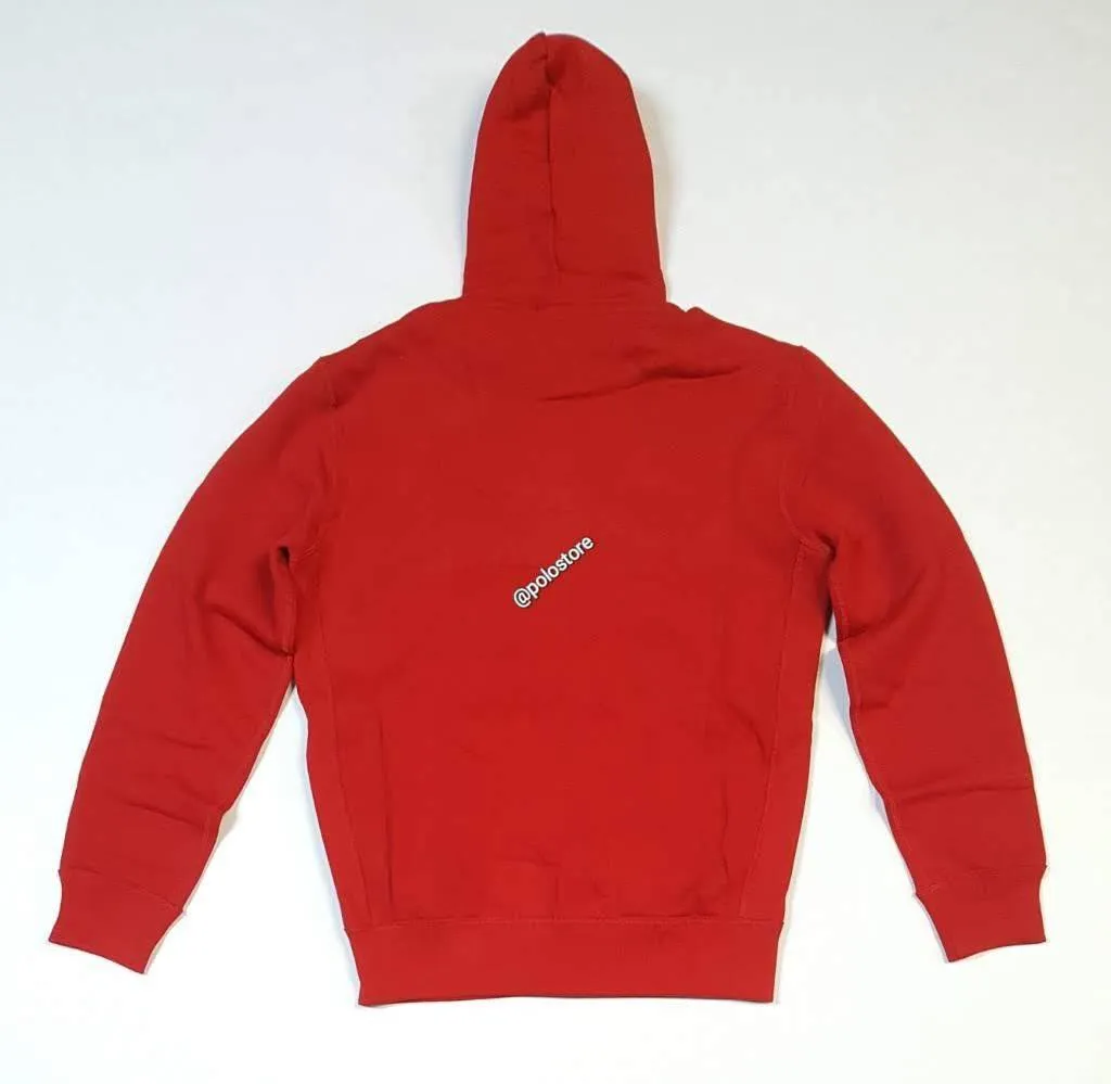 Nwt Polo Ralph Lauren Red Small Pony Zip Up Hoodie