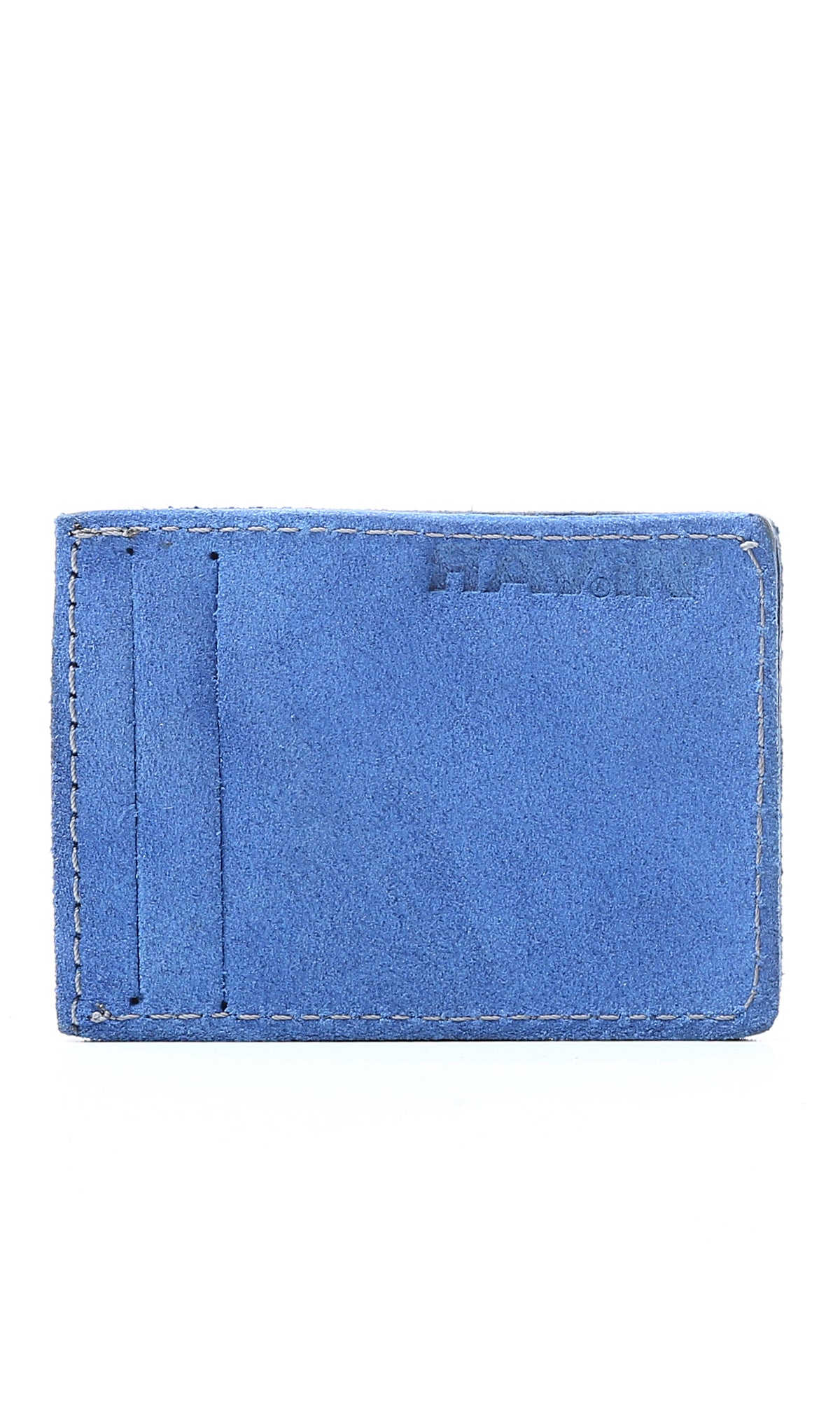 O174868 Hard Suede Dark Blue Cards Holder