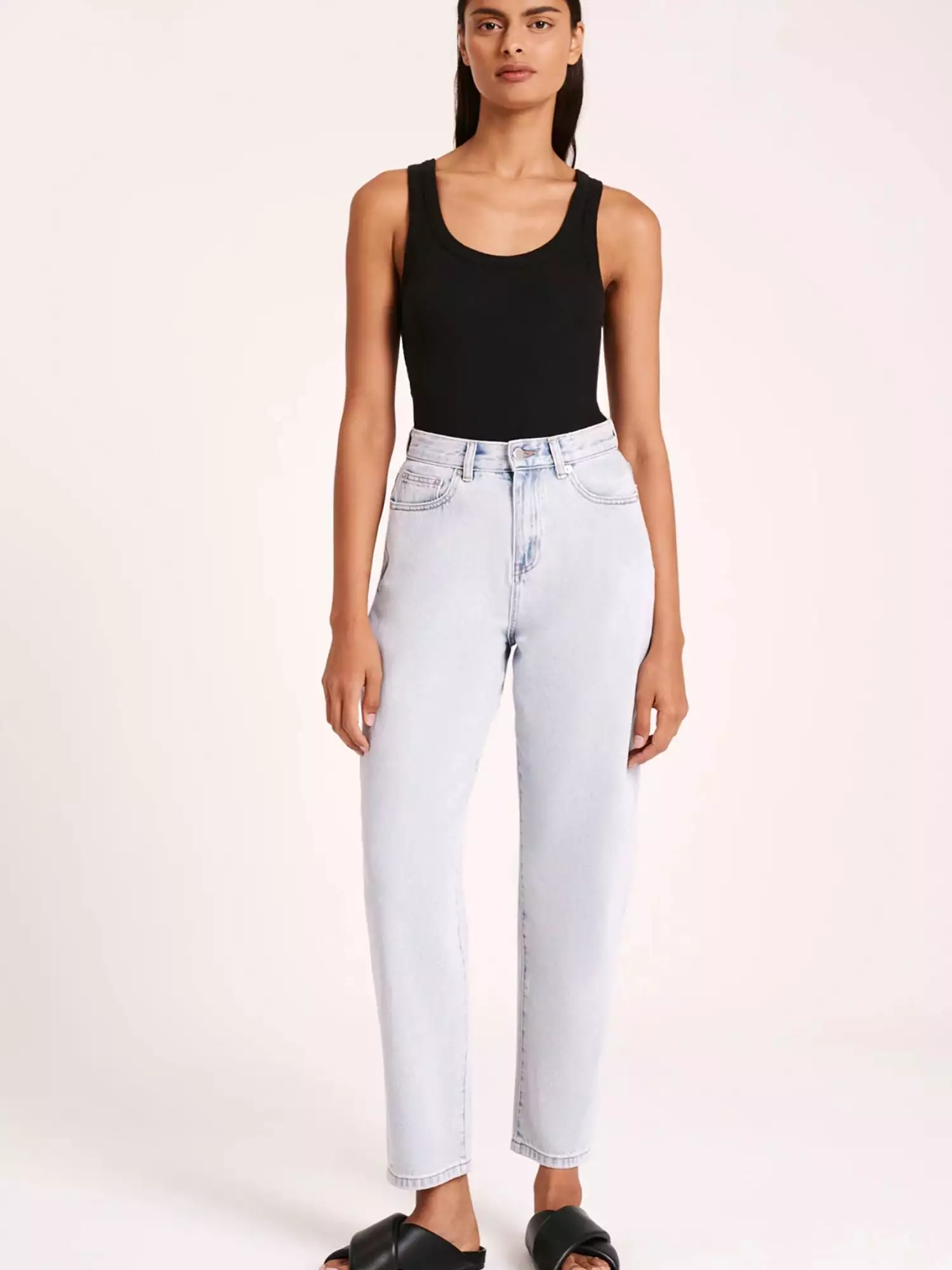 Organic Straight Leg Jean | Clear Blue