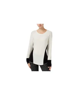 Rachel Roy Womens Colorblocked Knit Sweater