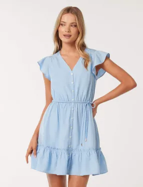 Rahnee Frill Hem Mini Dress