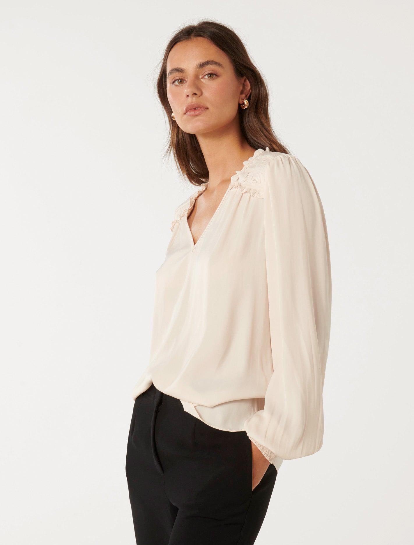 Reese Ruched Shoulder Top