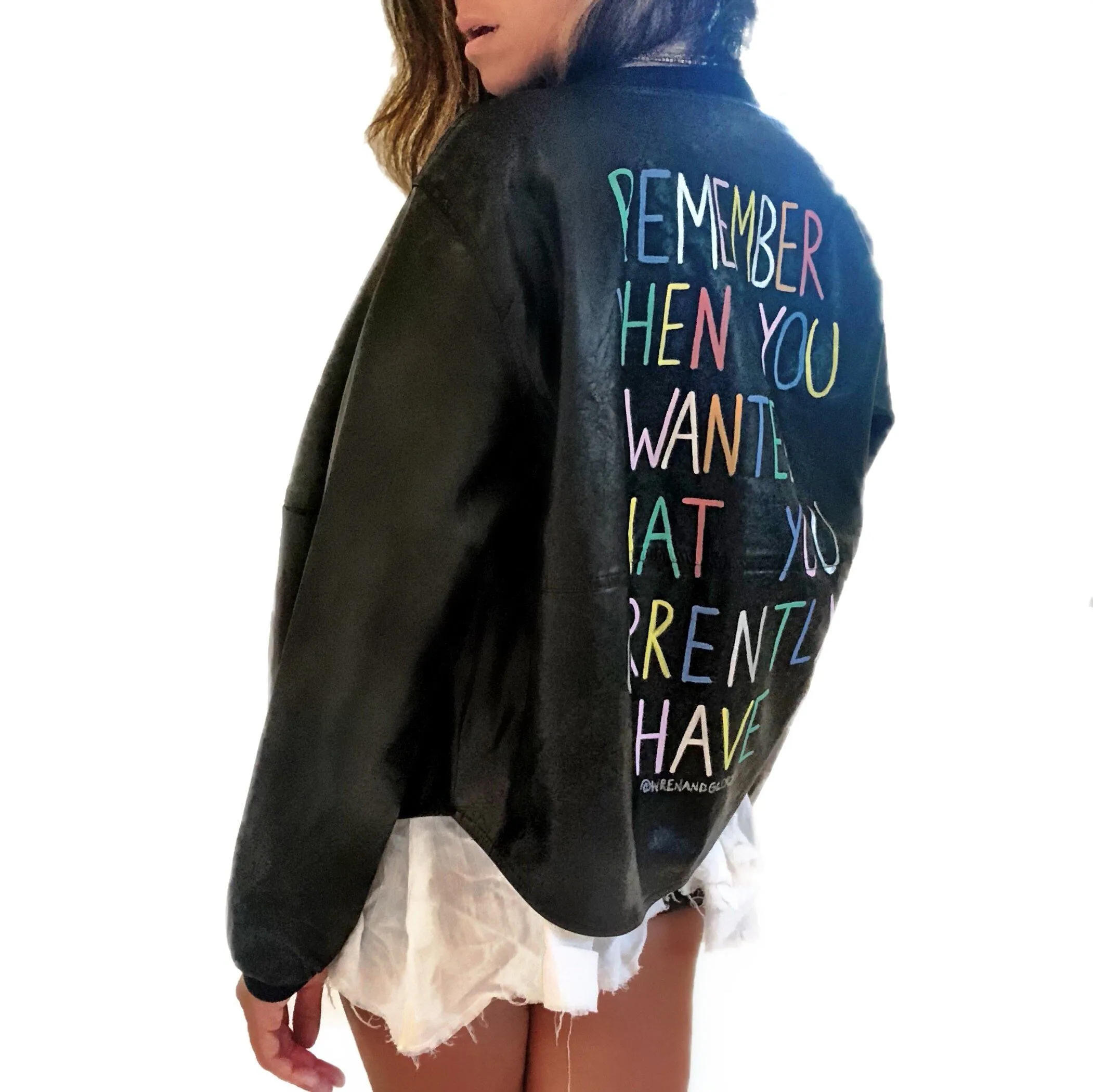 'REMEMBER' LEATHER JACKET