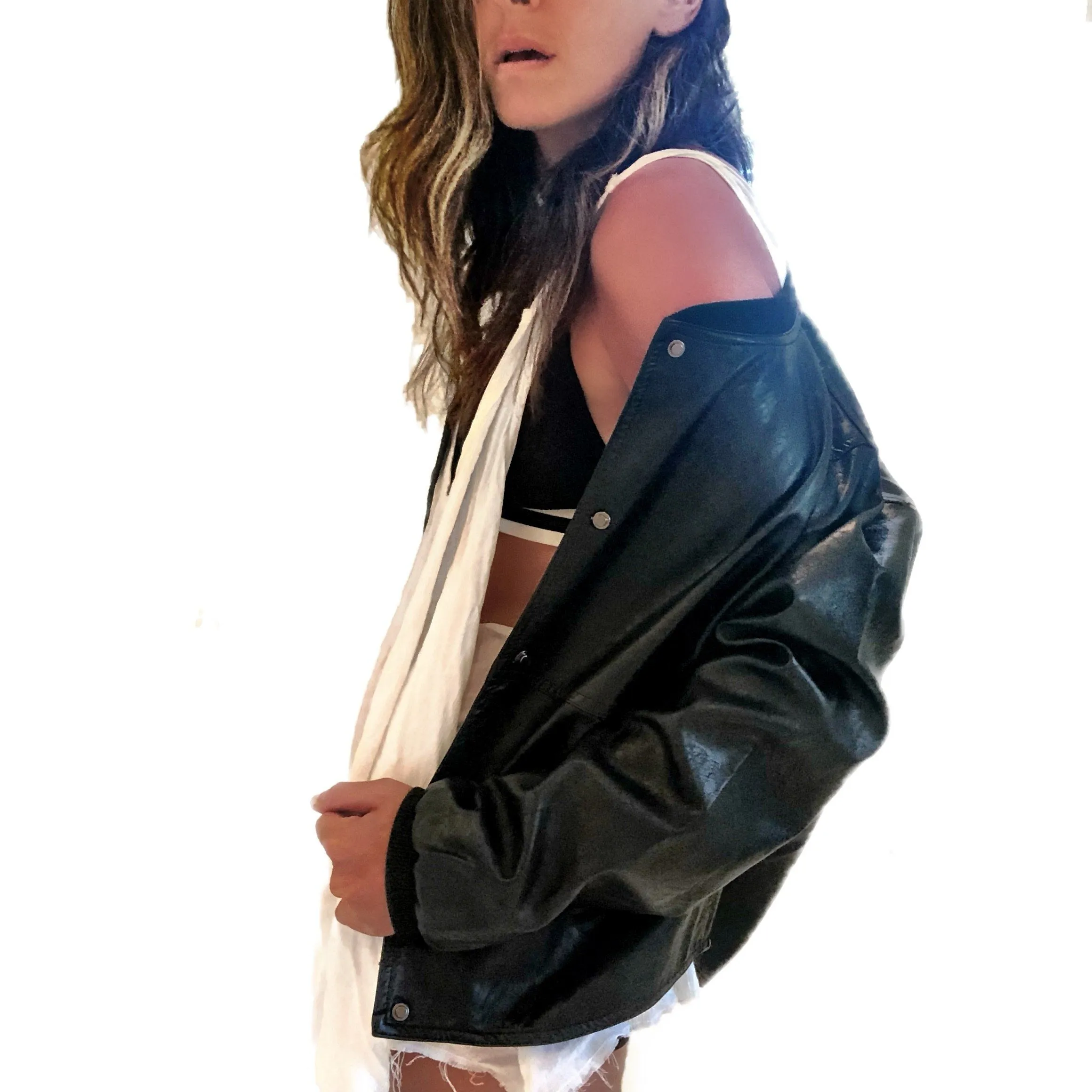 'REMEMBER' LEATHER JACKET