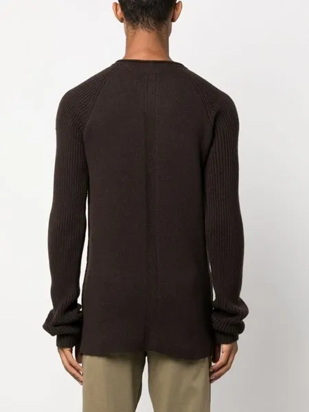 RICK OWENS  |Crew Neck Cashmere Street Style Long Sleeves Plain Logo