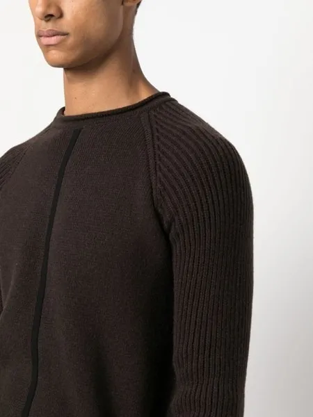 RICK OWENS  |Crew Neck Cashmere Street Style Long Sleeves Plain Logo