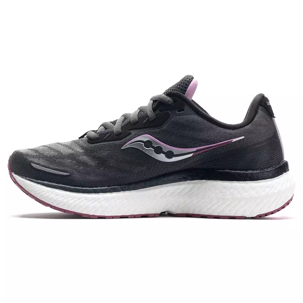 Saucony Womens Trainers Triumph 19 Casual Lace-Up Low-Top Textile Synthetic - UK 7