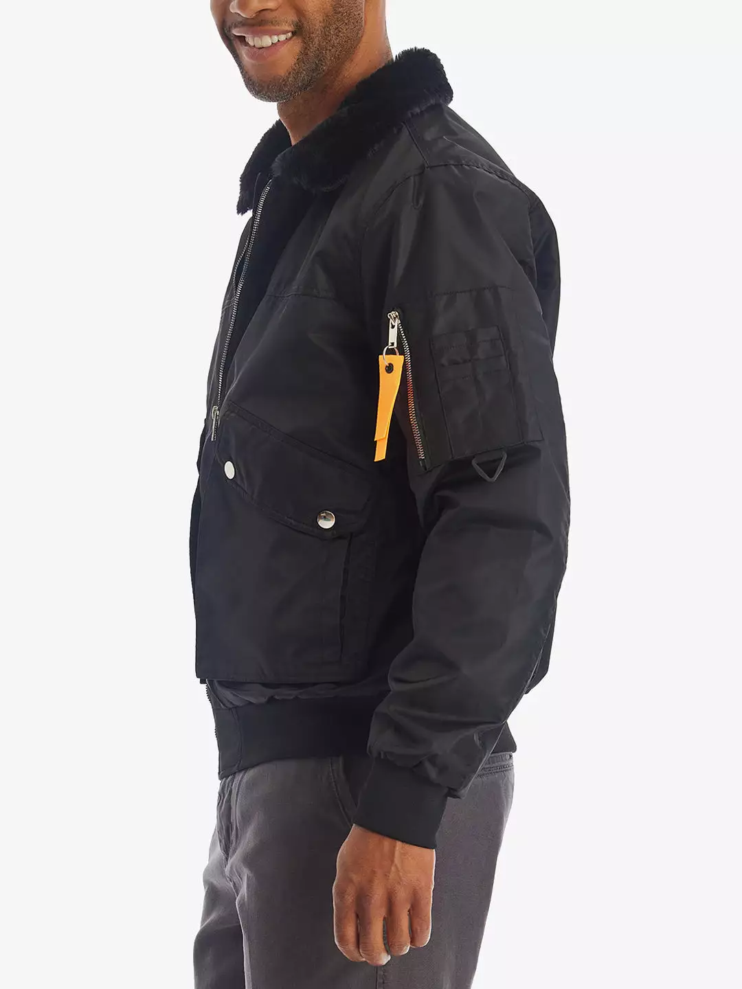 Sherpa Collar Bomber Jacket