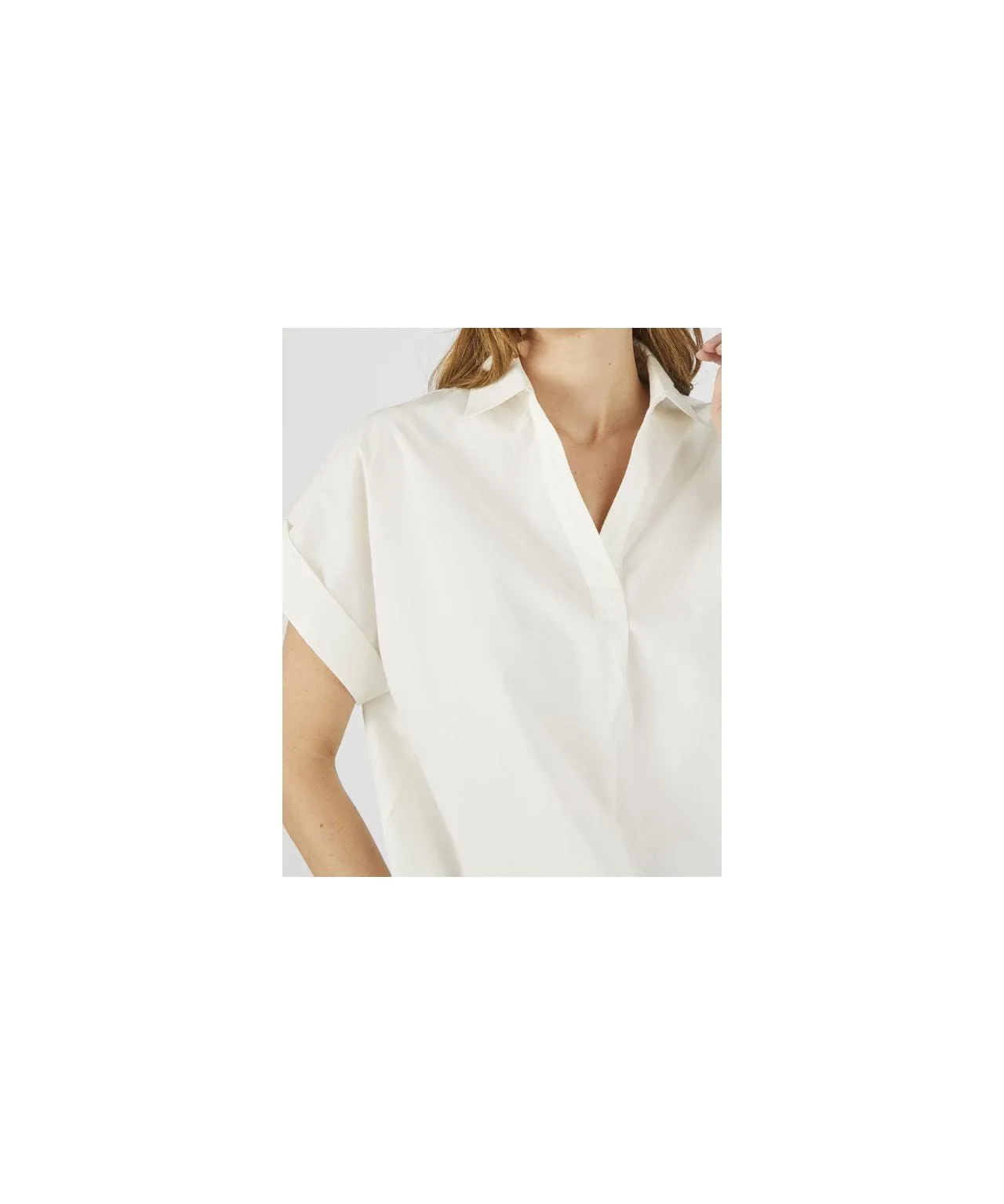 Short Sleeved Cool Cotton Blouse