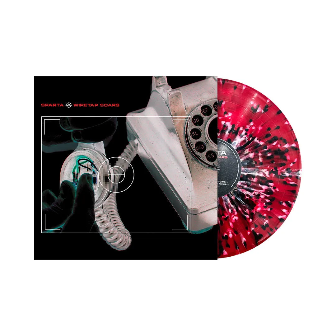 SPARTA ‘WIRETAP SCARS’ LP (Limited Edition – Only 350 Made, Translucent Red w/ Black & White Splatter Vinyl)